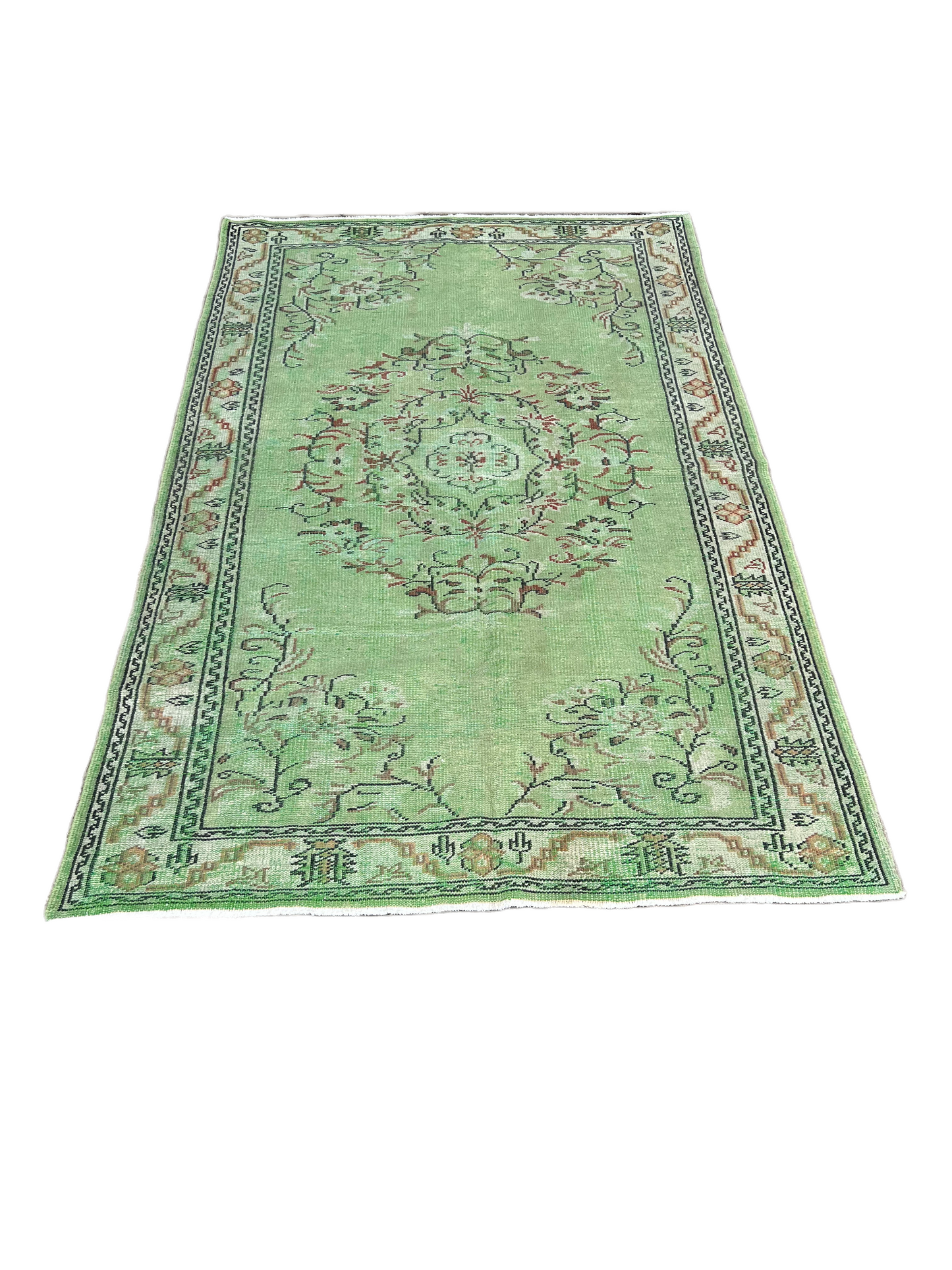 Shade of Green Oushak Rug